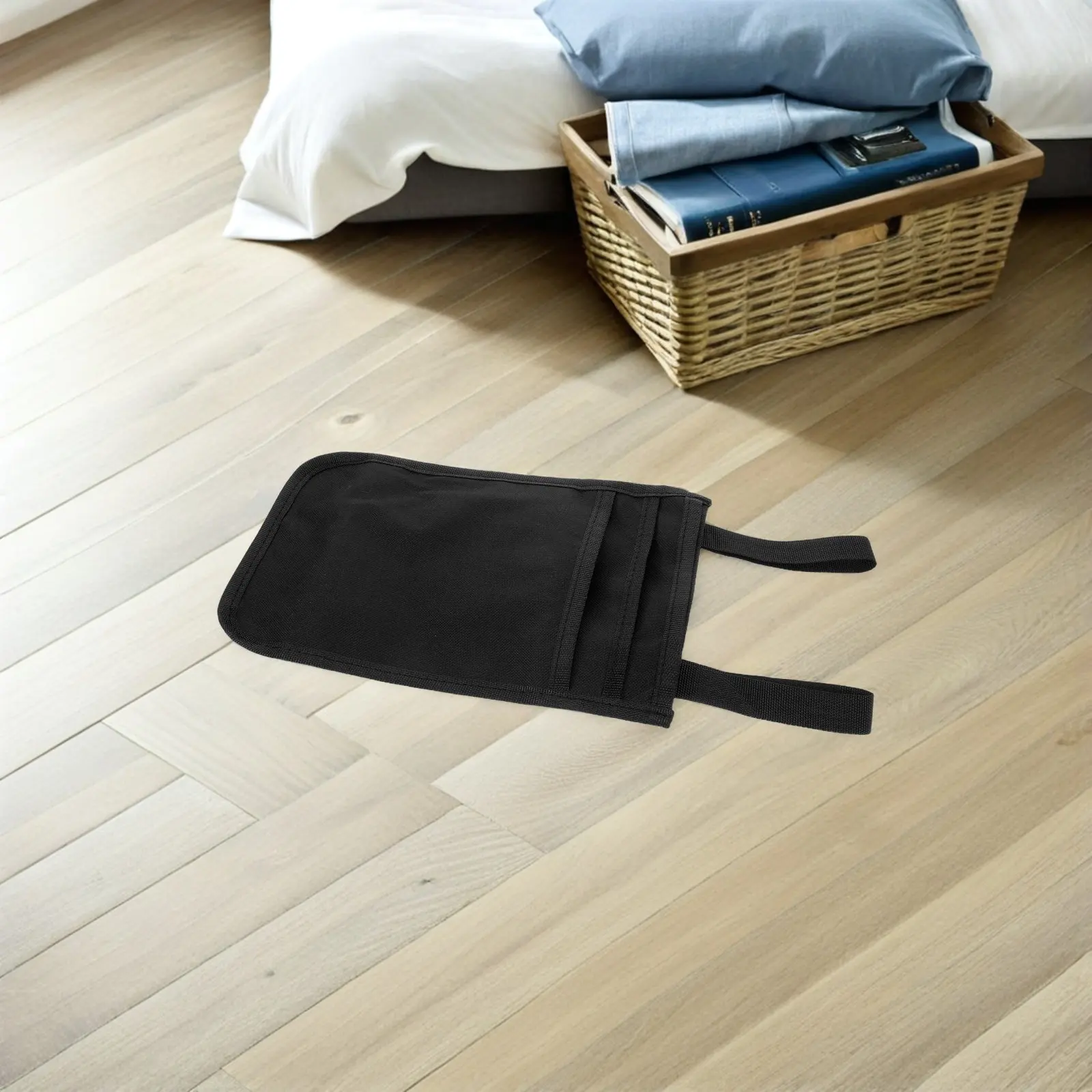 Wheelchair Accessories Storage Bag Lightweight Side Hanging Organizer for Walking Cane Crutches Folding Stick Outdoor Portable