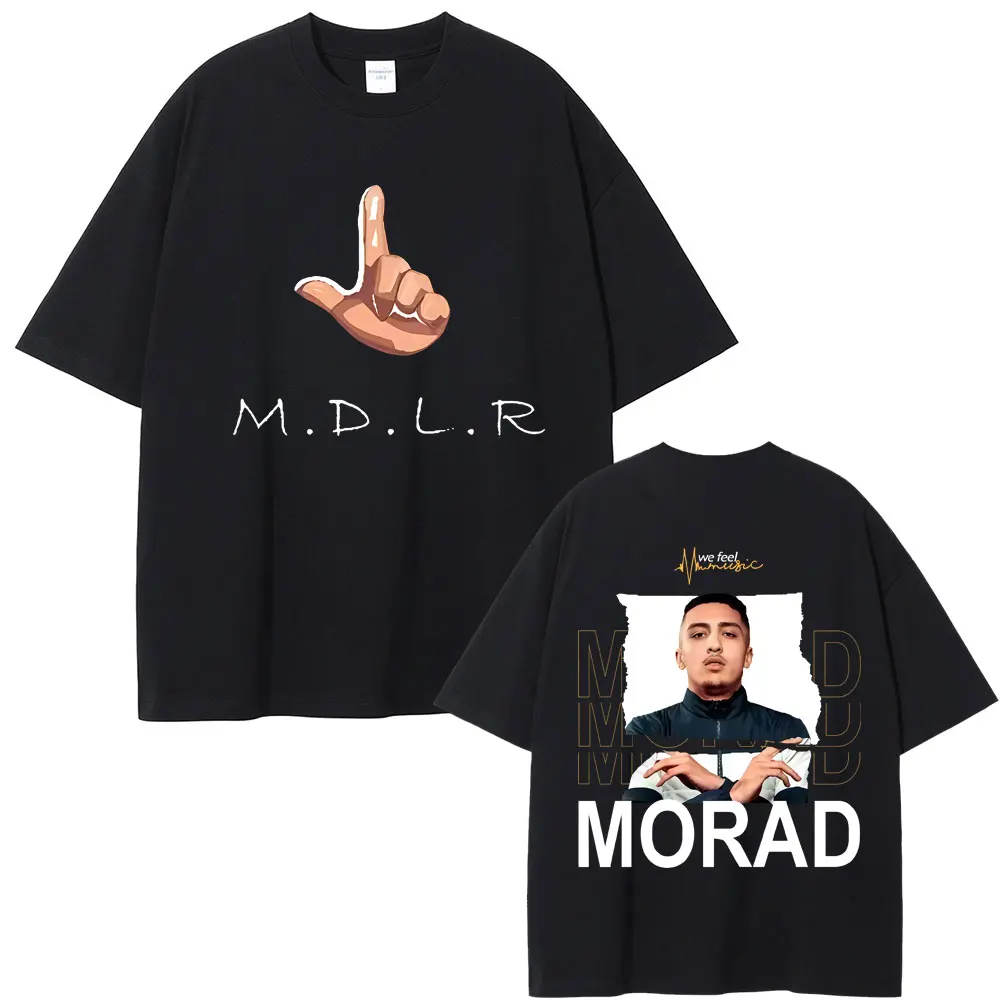

Rapper Morad MDLR Music Album Merch T-shirt Men Women Casual Cotton T Shirt Male Hip Hop Fashion Oversized Short Sleeve T-shirts