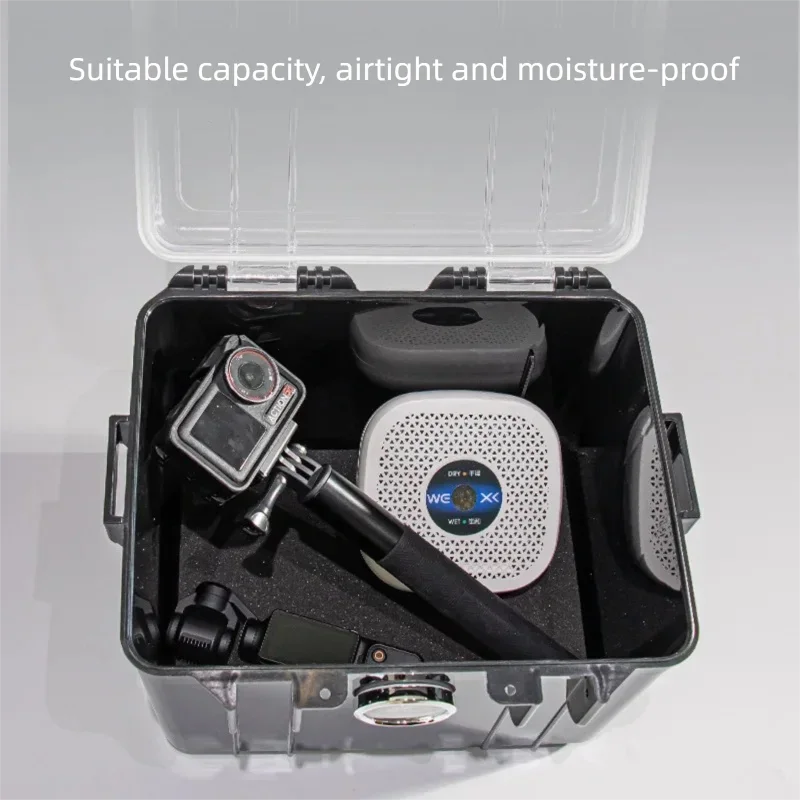 Portable Transparent Toolbox Safety Protection Case Thickened Plastic Waterproof Tool Box Camera Instrument Equipment Toolbox