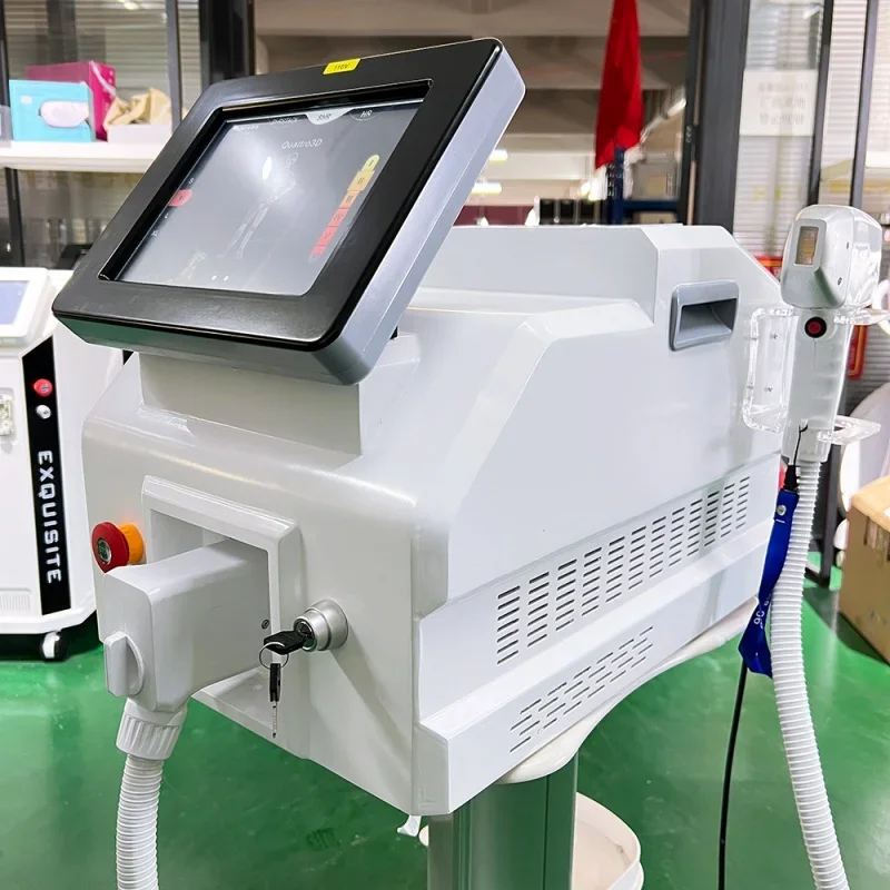

Diode Laser Hair Removal Machine 808 755 1064nm Painless Fast Smooth Skin Treatment Home Use Device for Permanent Hair Reduction