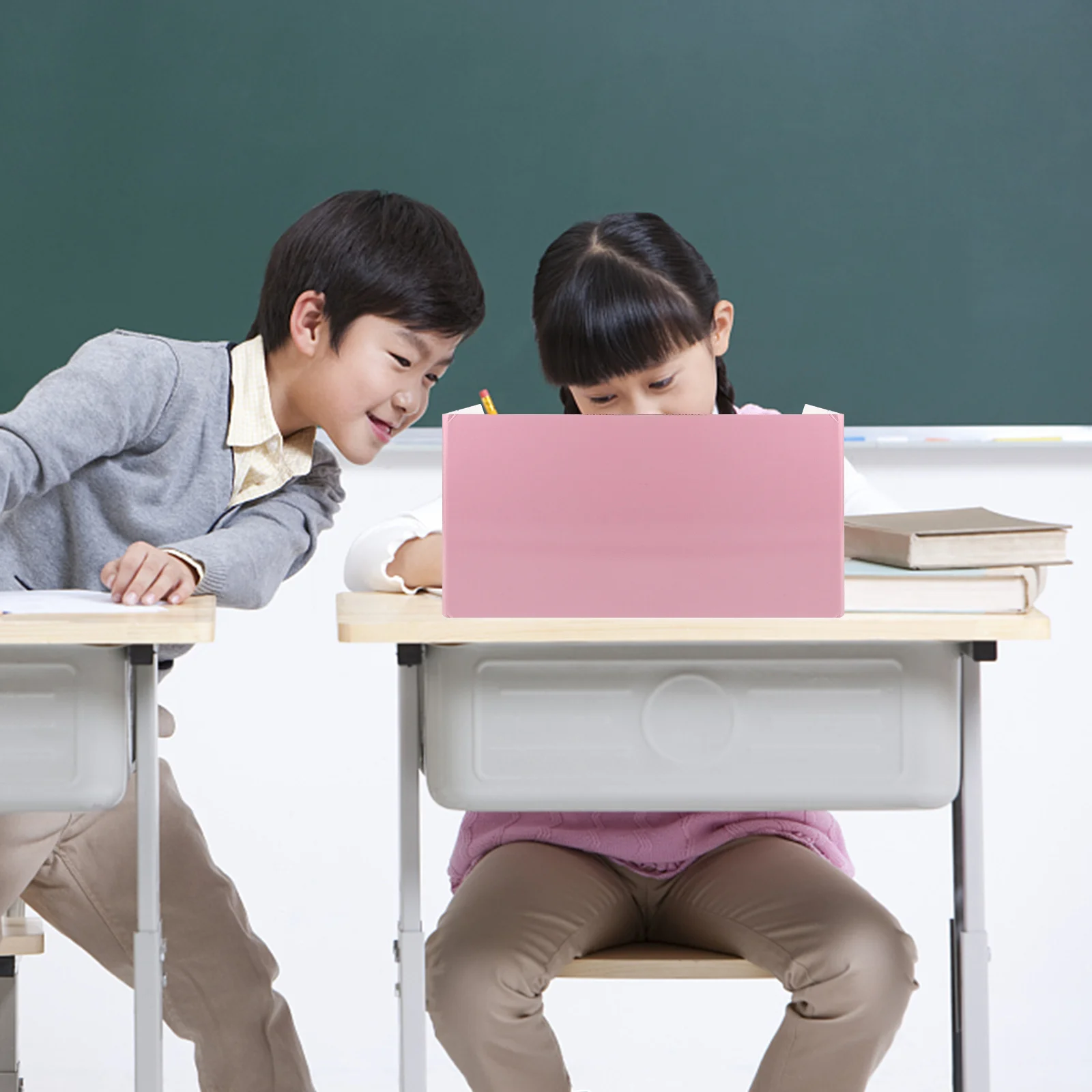 แผ่นกั้นโต๊ะ 5 ชิ้น ป้องกันการมองเห็น ป้องกันการจาม สำหรับสำนักงาน โรงเรียน ธนาคาร แคชเชียร์