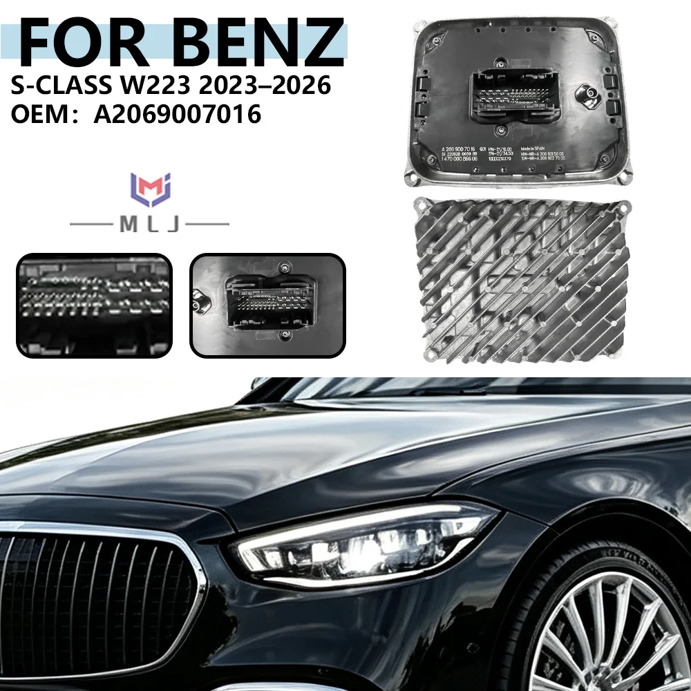 A2069007016 147000086606 LED Headlight Control Module Driver Unit For Mercedes-Benz S-Class W223 2023-2026 Headlamp Ballast Part