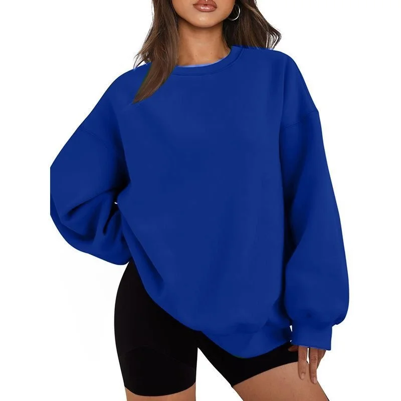 New Heavy Fabric Men/Women Simple Style Sweatshirts Fashion Soild Color O Neck Loose Hoodies Autumn Casual Pullover Tops