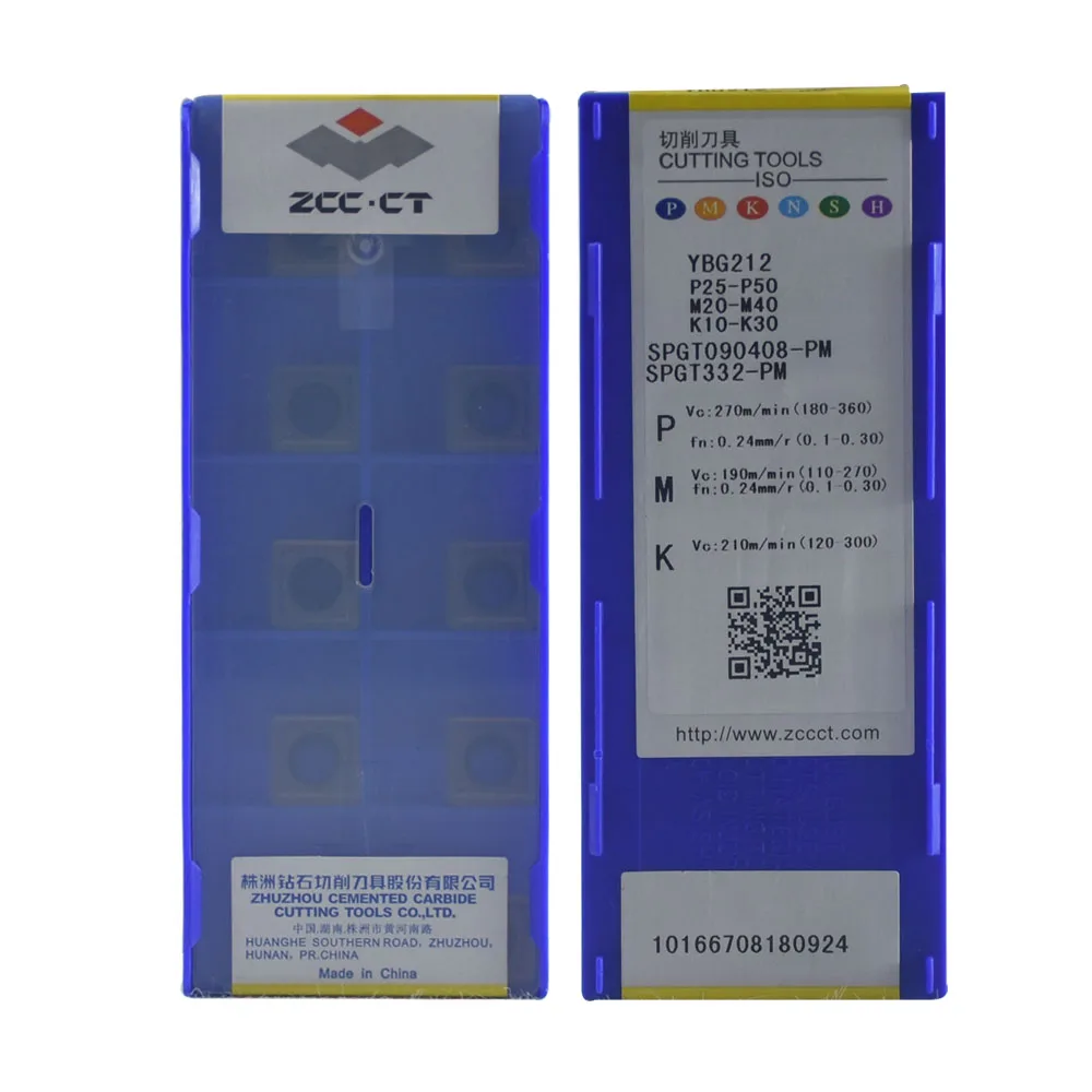 Original SPGT090408-PM YBG212 CNC U Dill Indexable Carbide Inserts Cutter Dilling Tools For All Maiterial