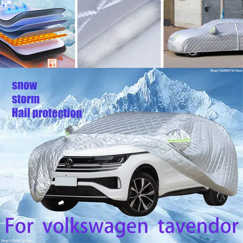 For volkswagen tavendor Outdoor Cotton Thickened Awning For Car Anti Hail Protection Snow Covers Sunshade Waterproof Dustproof