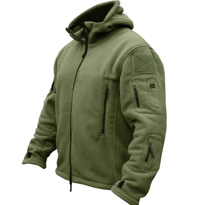 New Men's Military Tactical Outdoor Softshell Fleece Clothes Sports Army Sportswear Thermal Hunting Hiking Camping Hoodie