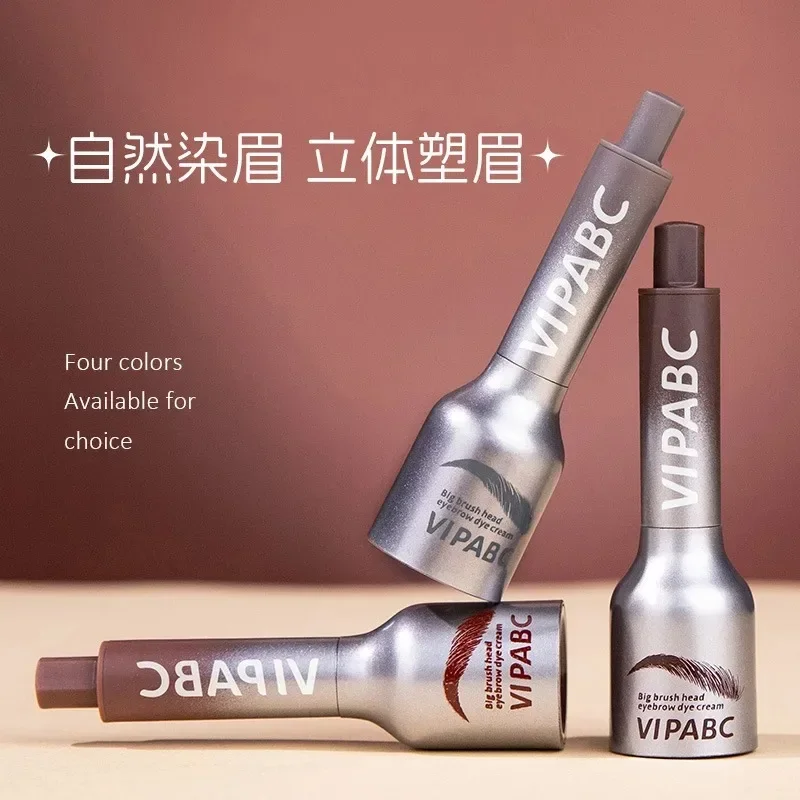 Natuurlijk wild wenkbrauwpotlood met luchtkussen, waterdicht en zweetbestendig, geverfde wenkbrauwpasta, pluche waterwenkbrauwpotlood