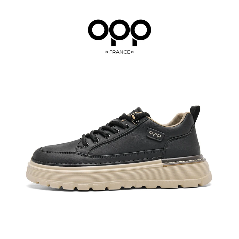 OPP Men's New work Shoes Flats With Running Blance Sports 574 Shoes Footwear Sneakers Genuine Leather work boots view 4