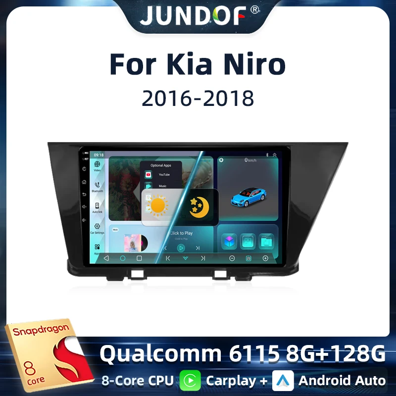 

Android Auto For Kia Niro DE 2016 - 2018 Car Radio Multimedia Video Player Navigation GPS Wireless Carplay 5G WIFI No 2din DVD