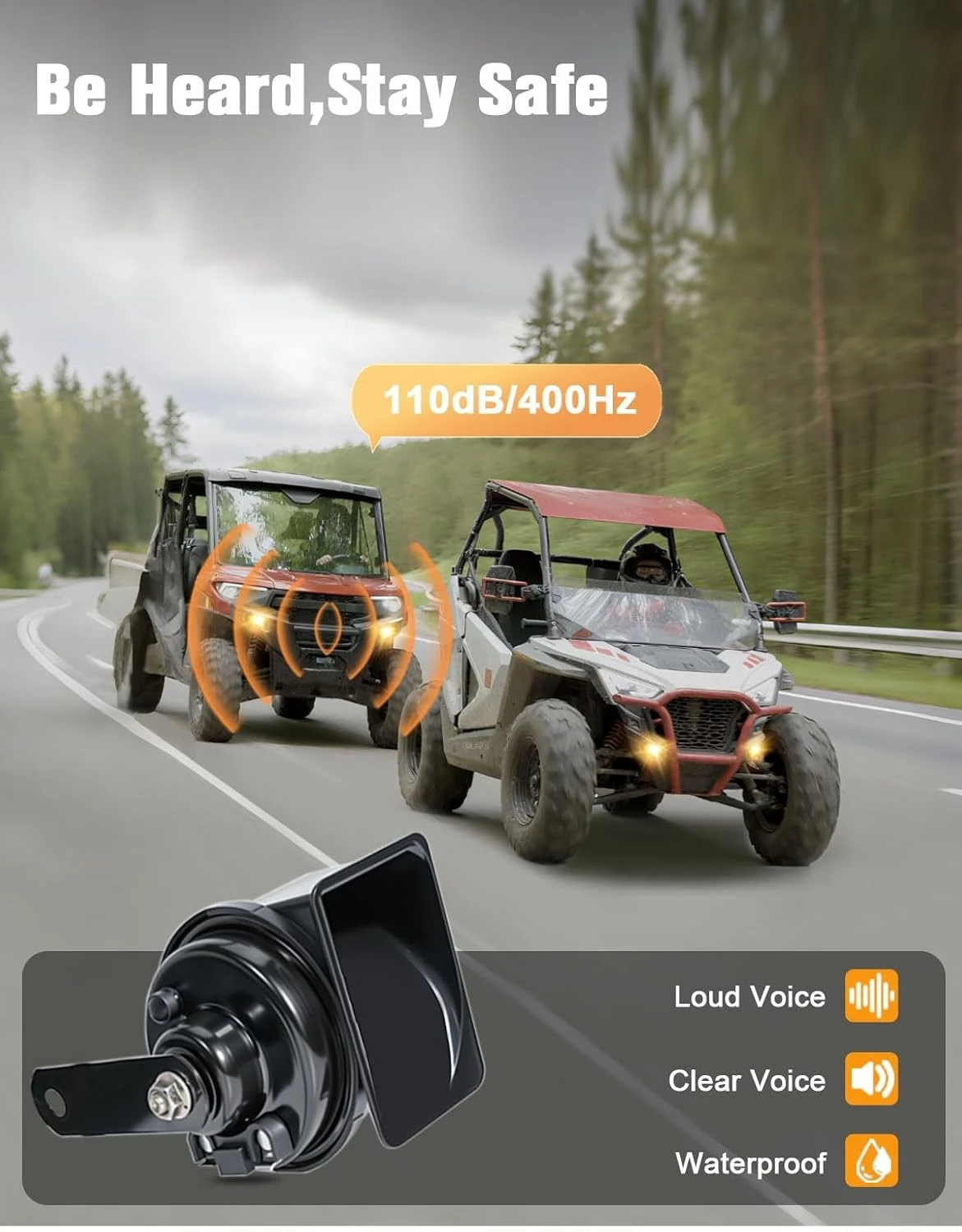 UTV بدوره إشارة عدة قبل السلكية التوصيل والتشغيل ل بولاريس رينجر 500 570 900 LED العالمي UTV بدوره إشارة القرن الشارع القانوني عدة