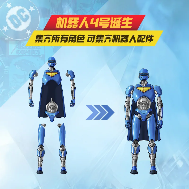 Spinmaster Dc Action Figures Doll Superman Eagle Girl Anime Model Handmade Children'S Toy 15.2cm Model Gift - Image 4