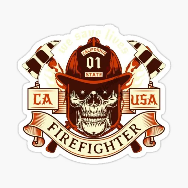 Brave Firefighters Car Body Firefighter Auto Sticker and Decals Motorcycle Styling Accessories Vinyl Waterproof Material