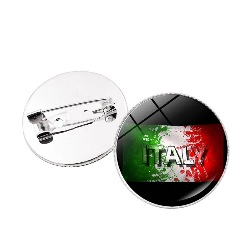 Italian Irish Flag Brooch, Versatile for Men and Women,  Clothing From Europe and America, Bag Clip, Badge Decoration