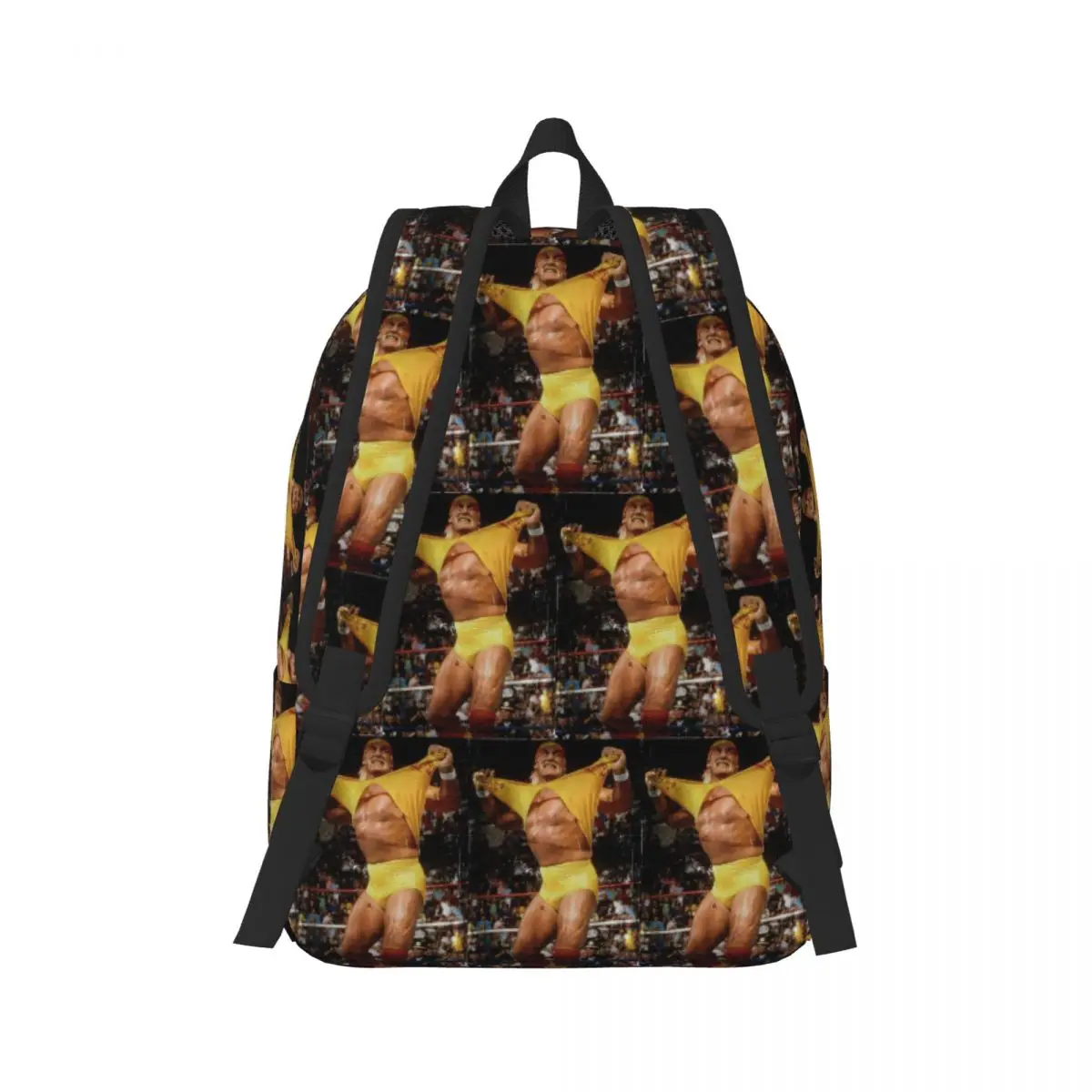 Hulk Hogan Pro Wrestler Vintage Backpack Daypack Large Capacity Kids BookBag School Bag Shoulder Bags for Men Women