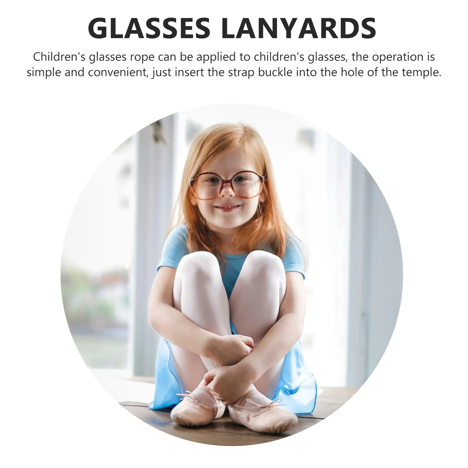 

4pcs Eyeglasses Hanging Ropes Adjustable Lanyards Purple Blue Kids Glasses Cords Strap Chains for Outdoor Use