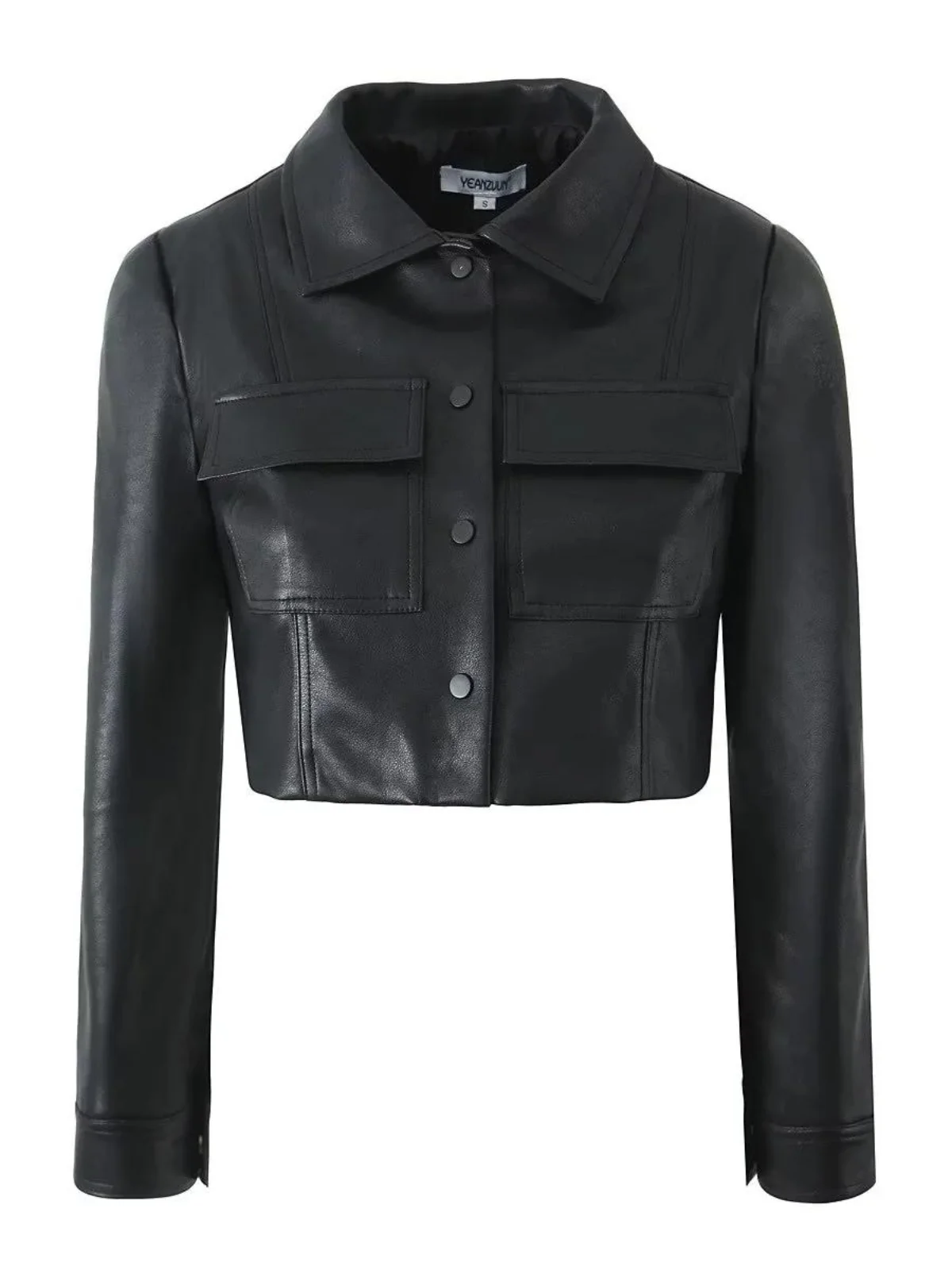 

Кожаная куртка American Sle ort, женская свободная верхняя одежда, уличная одежда в стиле ретро, большая верхняя одежда для пикантных девушек, пальто