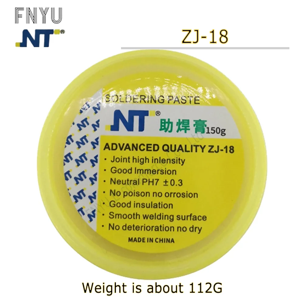 Solder Flux Soldering Paste NT ZJ-18 Yellow paste Advance Quality Solder Flux Soldering Paste High Intensity Free Rosin