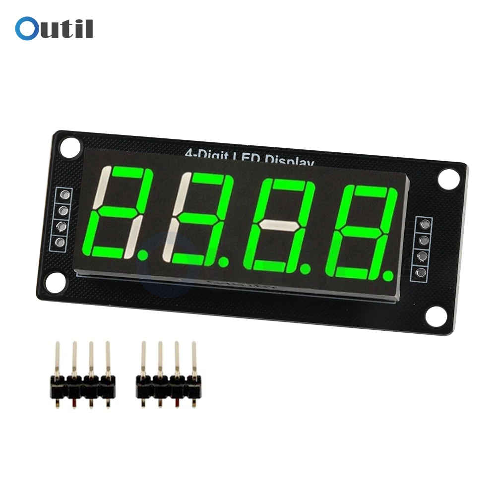 Modul Layar LED TM1637 Untuk Arduino 7 Segmen 4 Bit 0.56 Inci Jam MERAH Anode Tabung Digital Empat Serial Driver Board Pack