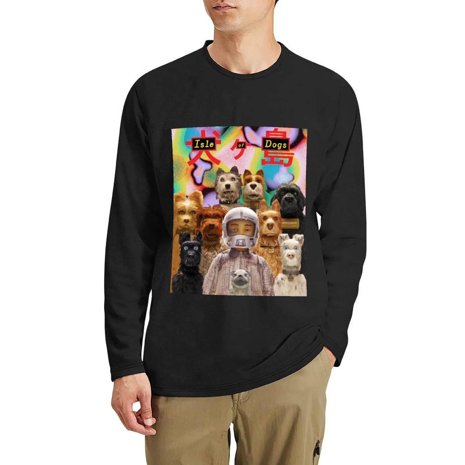 

Isle of dogs Long T-Shirt sweat shirts funny t shirts Blouse plus size t shirts mens clothes
