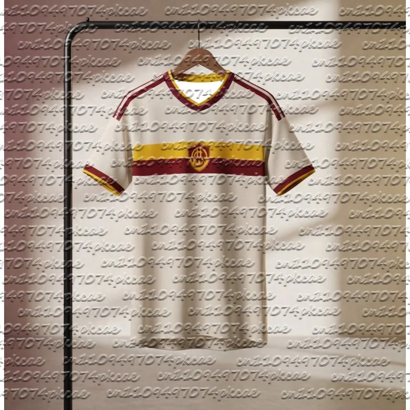 Nova Camisa de Futebol AS Roma 2026-27 (Modelo Fora de Casa) - Camiseta Masculina Adulto de Secagem Rápida e Respirável para Fãs de Futebol