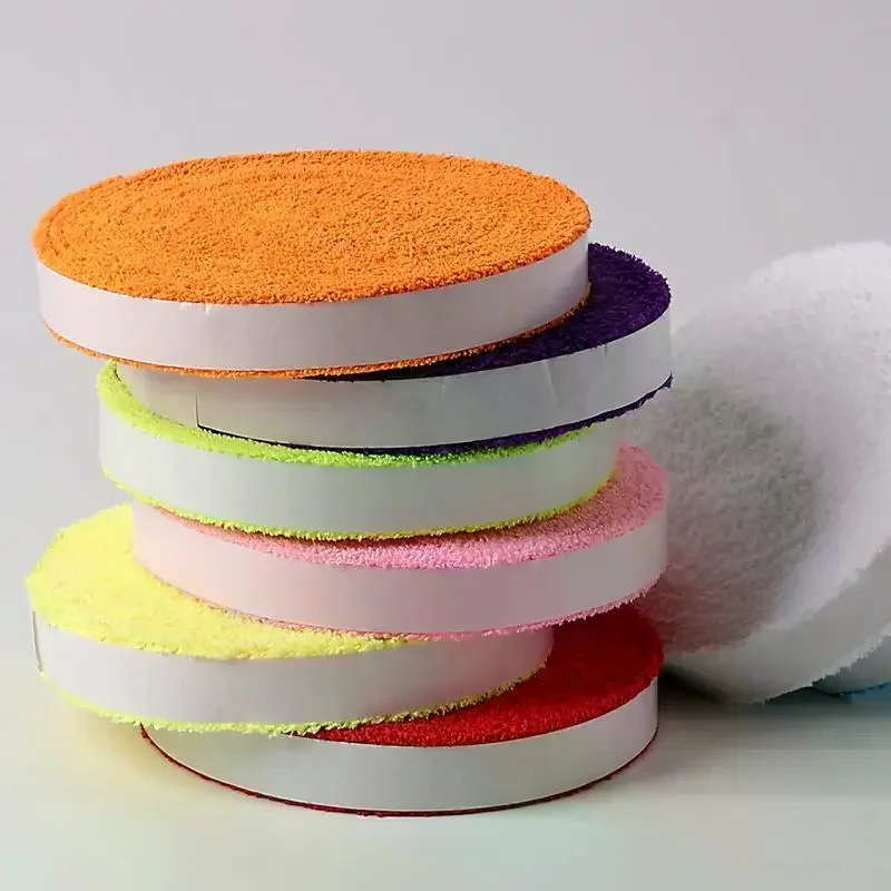 Durable Badminton Racket Towel Tape Non-slip Tape Band Sweat Absorption Sweat-absorbing Tape Polyester 5M Tennis Towel Grips