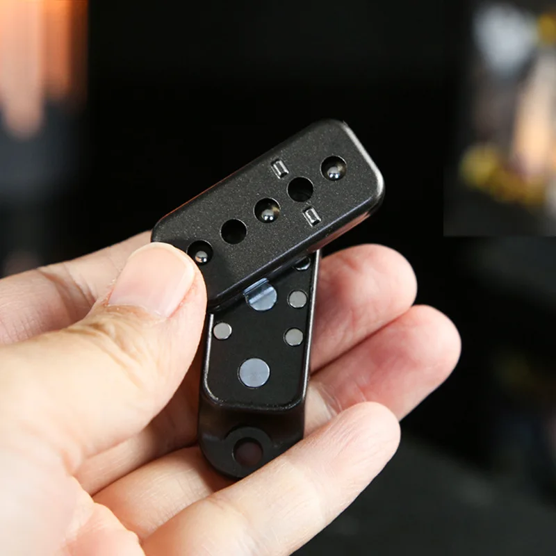EDC Fidget Sliders Fidget Toys Stress Relief for Adults Magnetic Metal Finger Push Spin Coins Decompression Toys Haptic Slider