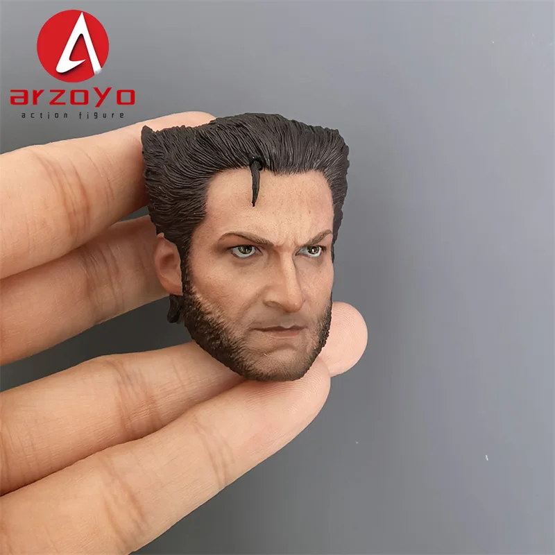 Głowa Hugh Jackmana w skali 1/6, rzeźba głowy żołnierza, model do rzeźbienia pasujący do figurek akcji 12-calowych.