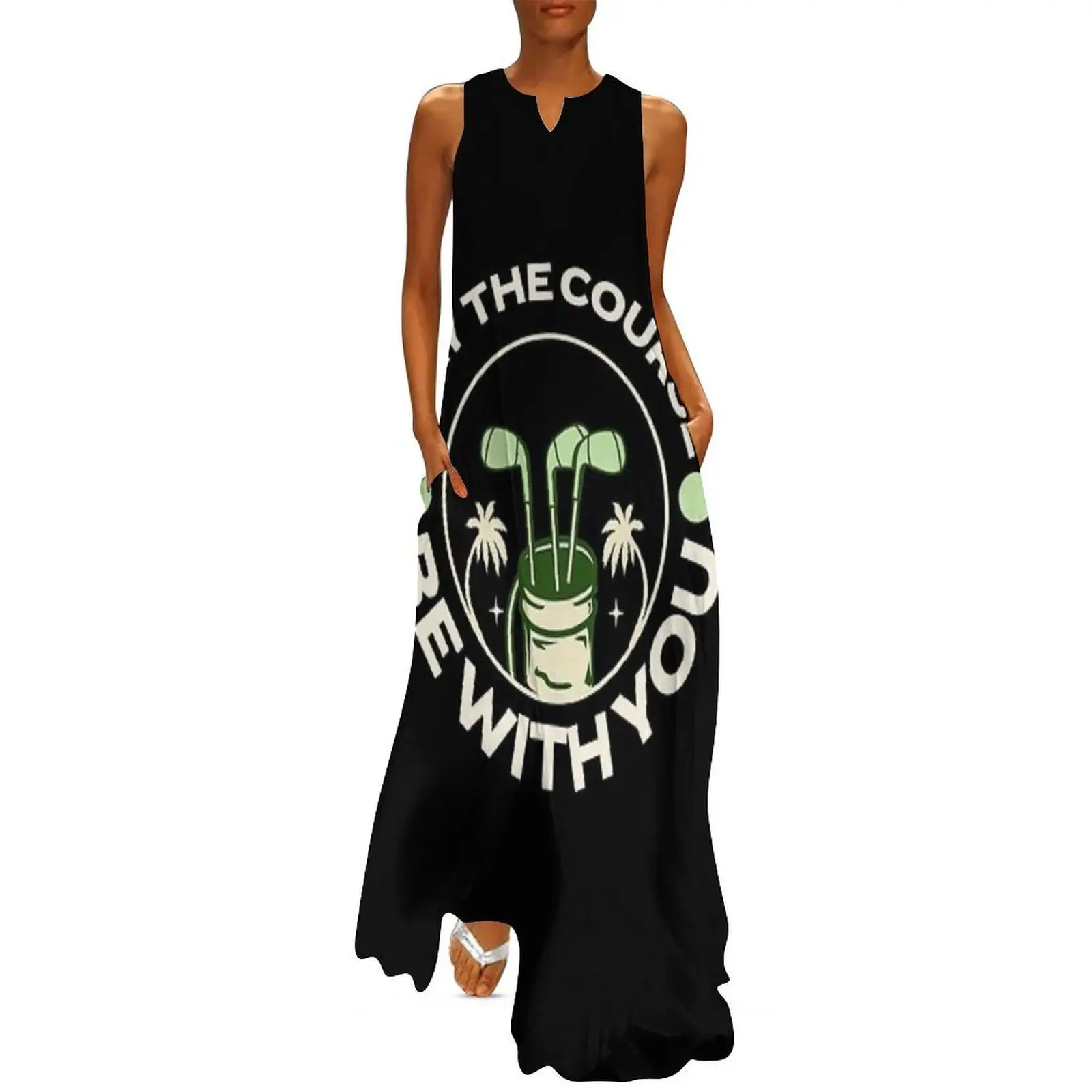 

May The Course Be With You Long Dress dress for woman dresses for woman 2025 summer dress for women 2025 women summer 2025