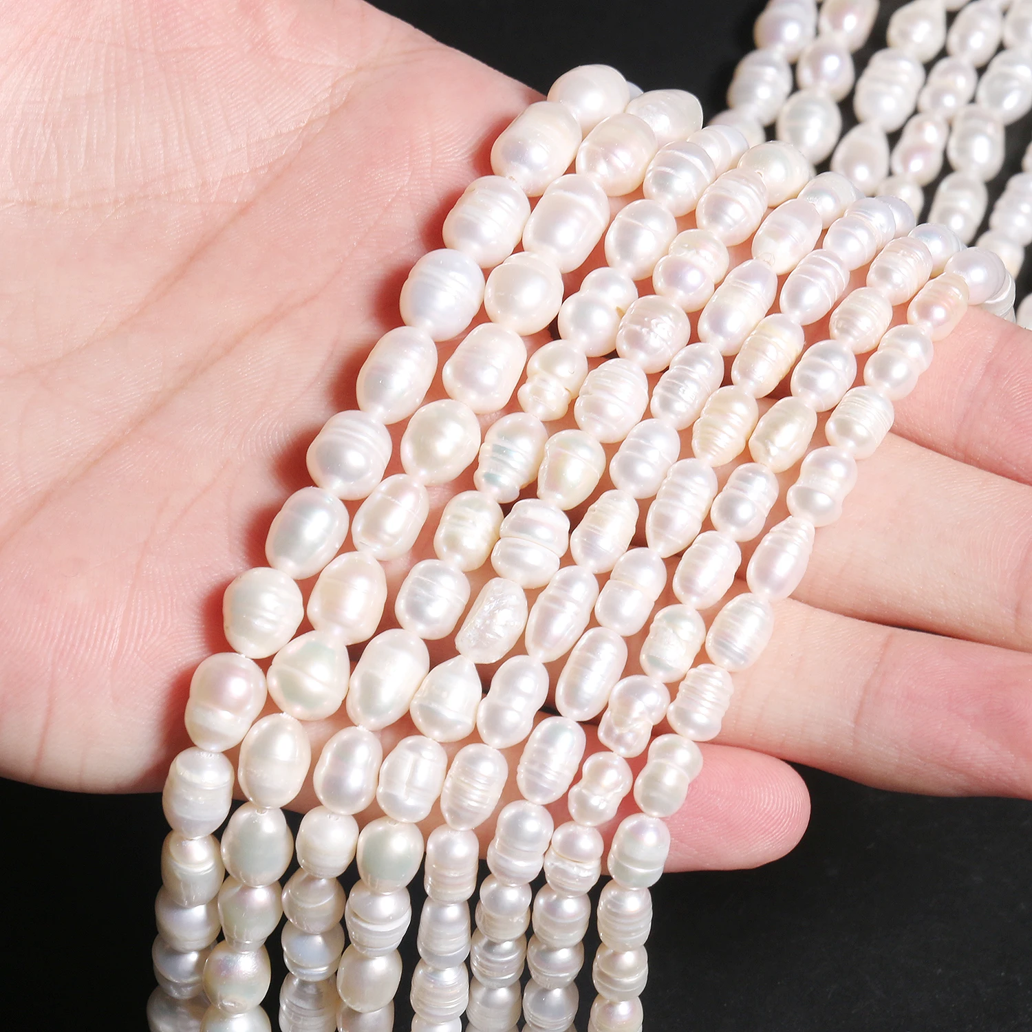 Natural Freshwater Pearl Beads High Quality Irregular Shape Punch Loose Beads for Jewelry Making DIY Necklace Bracelet