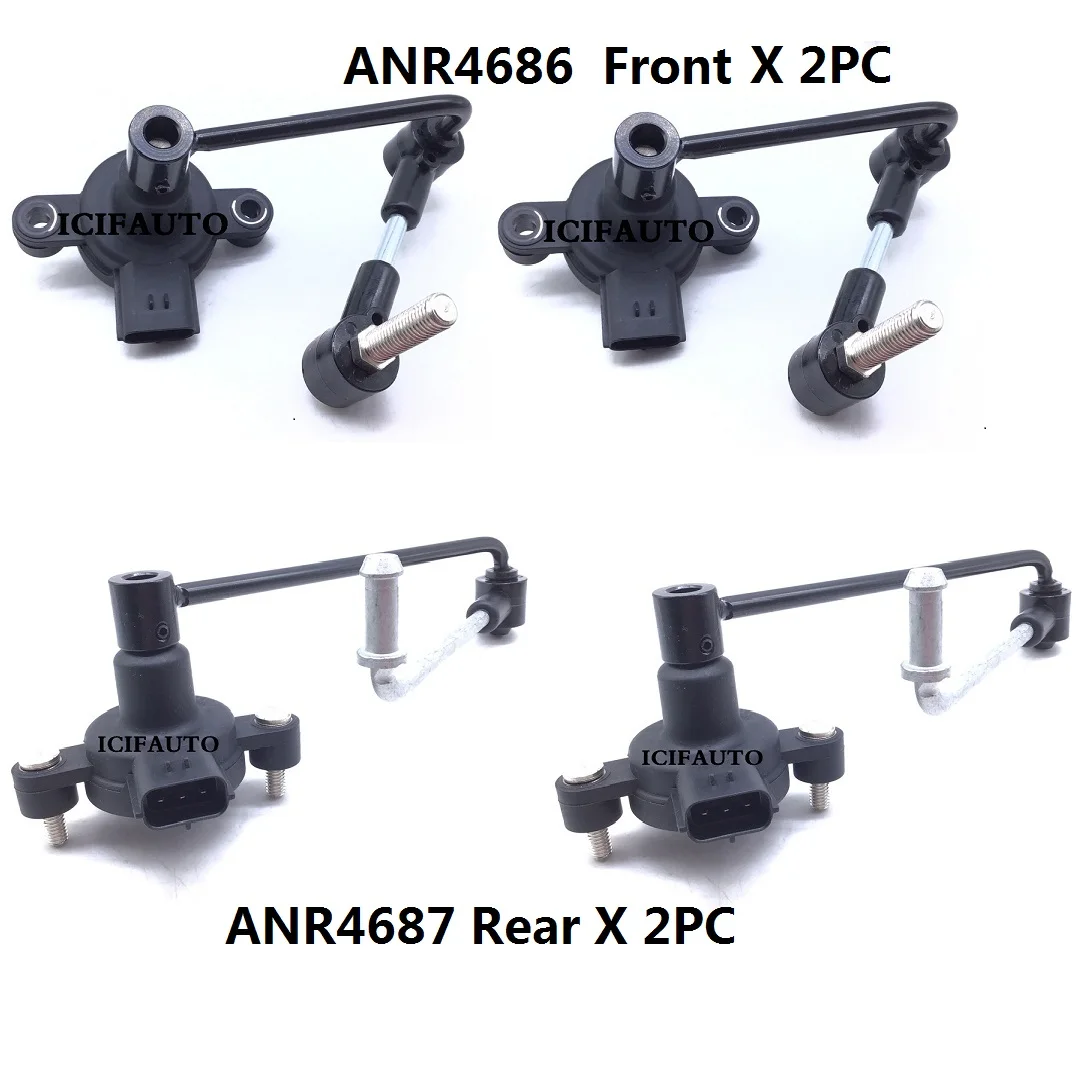 4 x Höhensensor-Luftfederung für Land Rover Range Rover II LP P38 OEM #   ANR4686, ANR4687