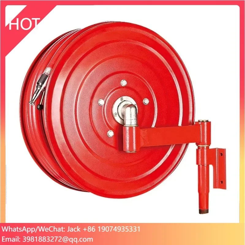 

1 Inch Manual Swing Fire Hose Reel With 30M Rubber Hose