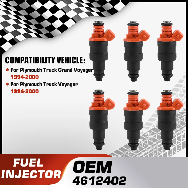 

Car For Plymouth Truck Grand Voyager 3.3L 3.8L V6 1994-2000 Plymouth Truck Voyager 3.3L 3.8L V6 1994-2000 Fuel Injectors Nozzle