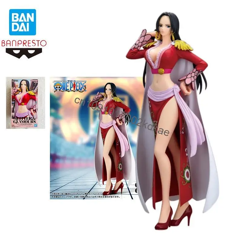 

In Stock Bandai Banpresto Original One Piece GLITTER&GLAMOURS BOA HANCOCK II Figure collect Ornaments desktop Anime characters