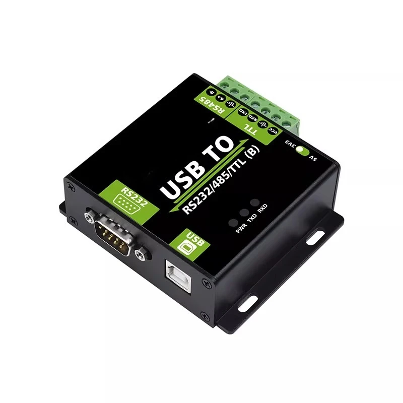 

Промышленный преобразователь последовательных интерфейсов USB в RS232/485/TTL с изоляцией, модель ft232rnl/ch343g
