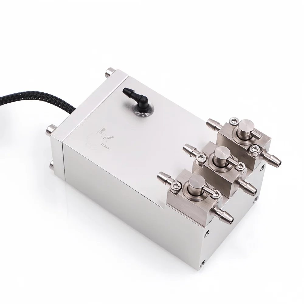 

3-Valve Aluminum Sub Ink Tank for Docan & Kingjet UV Flatbed and Roll-to-Roll Printers