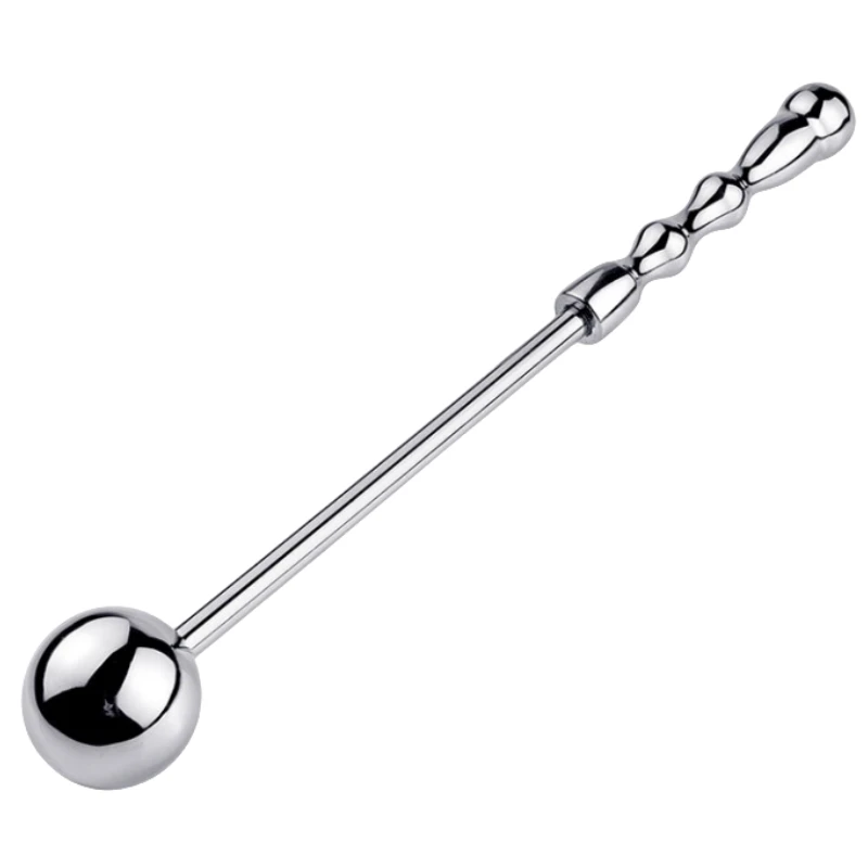 Anal Bead Sex Toys of Metal Handheld Butt Plug Ball Pestle with Fetish Whip for Women BDSM Anue Prostate Massage Erotic Products