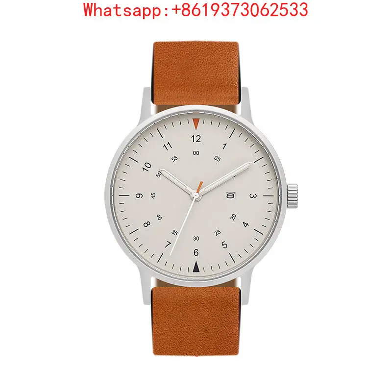 Customized New Bishuwan B70 Simple Silent Design Calendar Luminous Gift Box Men's and Women's Leather Strap Watch