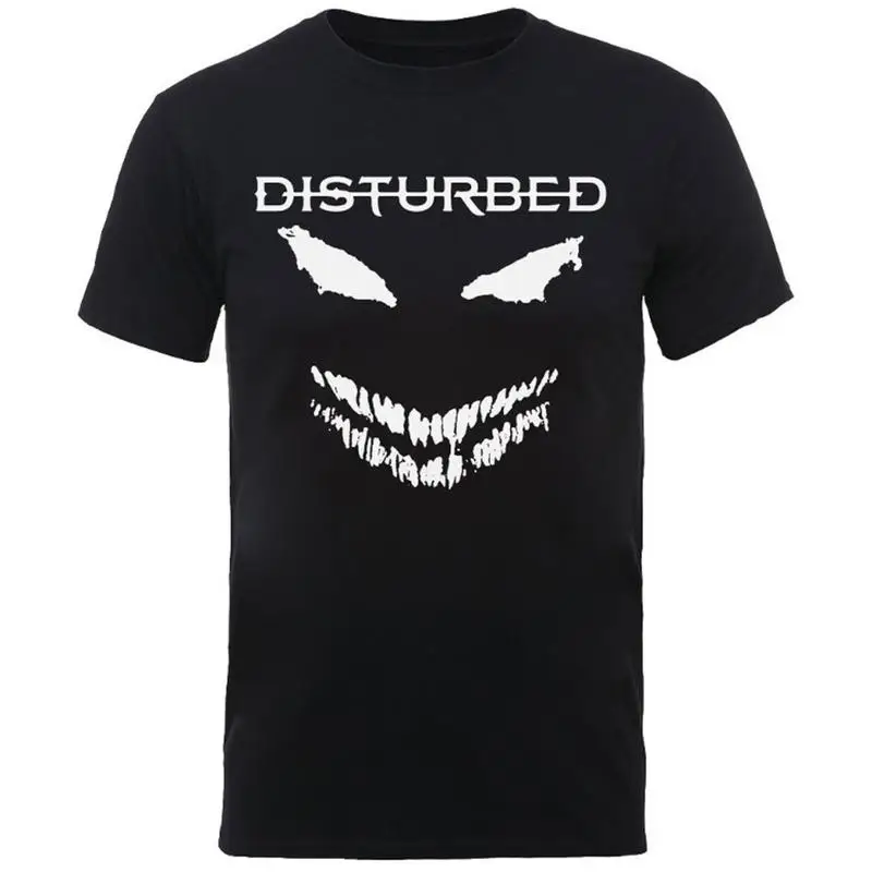 

Disturbed The Guy White Face Mens T Shirt Rock And Roll Classic Band Black