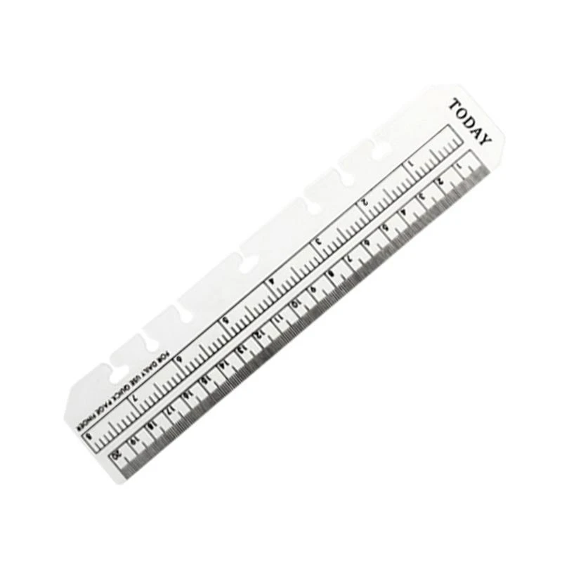 

W89C Foldable Straight Functional Scale Rulers Pages Marker for A5 Kits