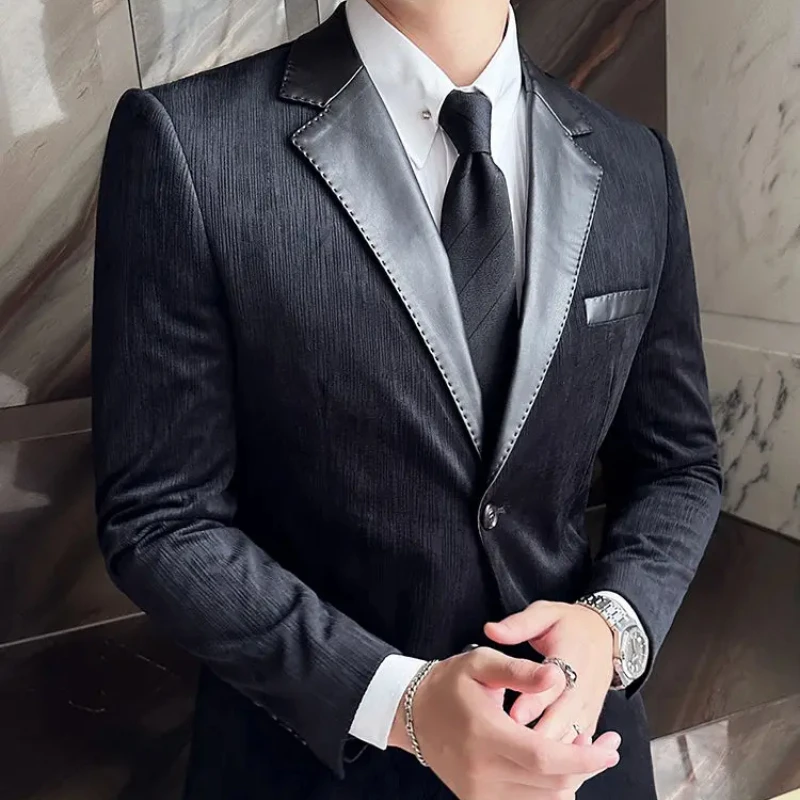 Male Coats Casual Solid Color Men\'s Jackets High Quality Luxury Designer Deals Y2k Korean Reviews Many Vintage Joker Cheap Sale