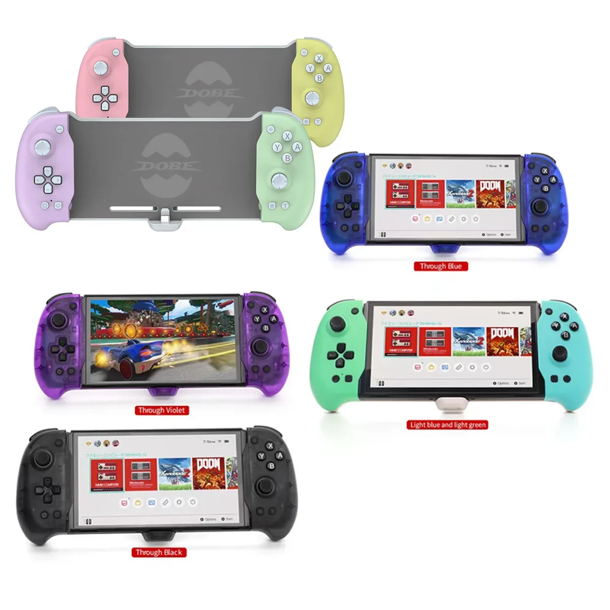 

6colors TNS-1188 For Switch OLED Bluetooth Controller NS OLED Wireless Gamepad Joystick Plug-and-play vibration bracket gamepads