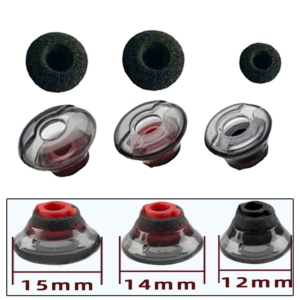 Bouchons d'oreille en mousse de silicone pour Communautés tronics Pro, Pro HD, bouchons d'oreille de remplacement, embouts d'écouteurs, mousse noire, accessoires banane, V5200