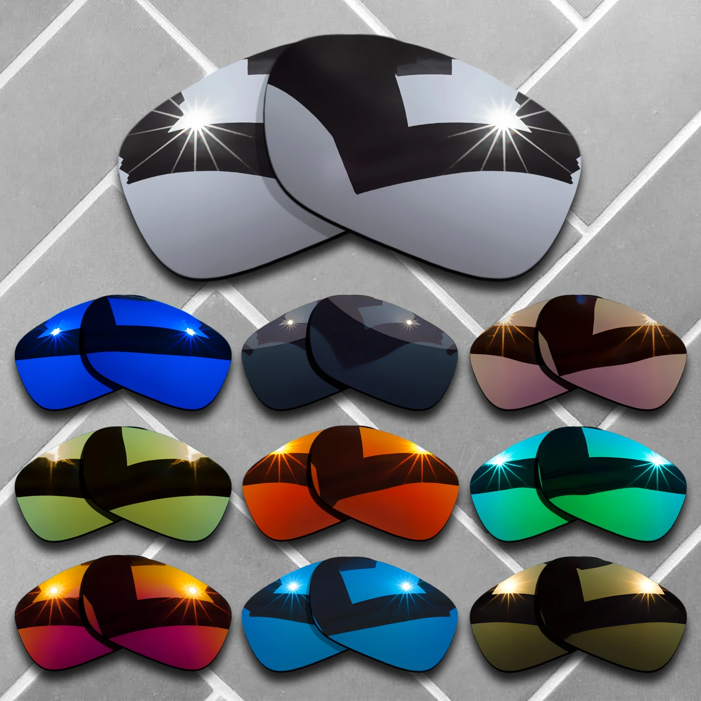 

Сменные линзы для поляризованных солнцезащитных очков для модели Oakley TwoFace OO9189 — разнообразные