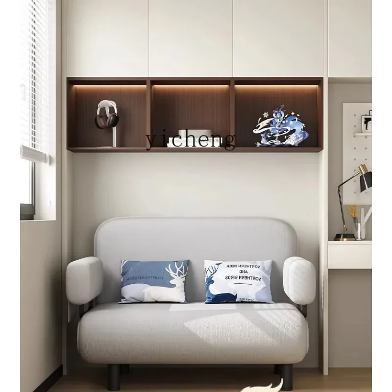 b7-  Sofa Bed Two-in-One Folding Study Room Balcony Multi-Functional Fabric Sofa Nap Bed desk decoration