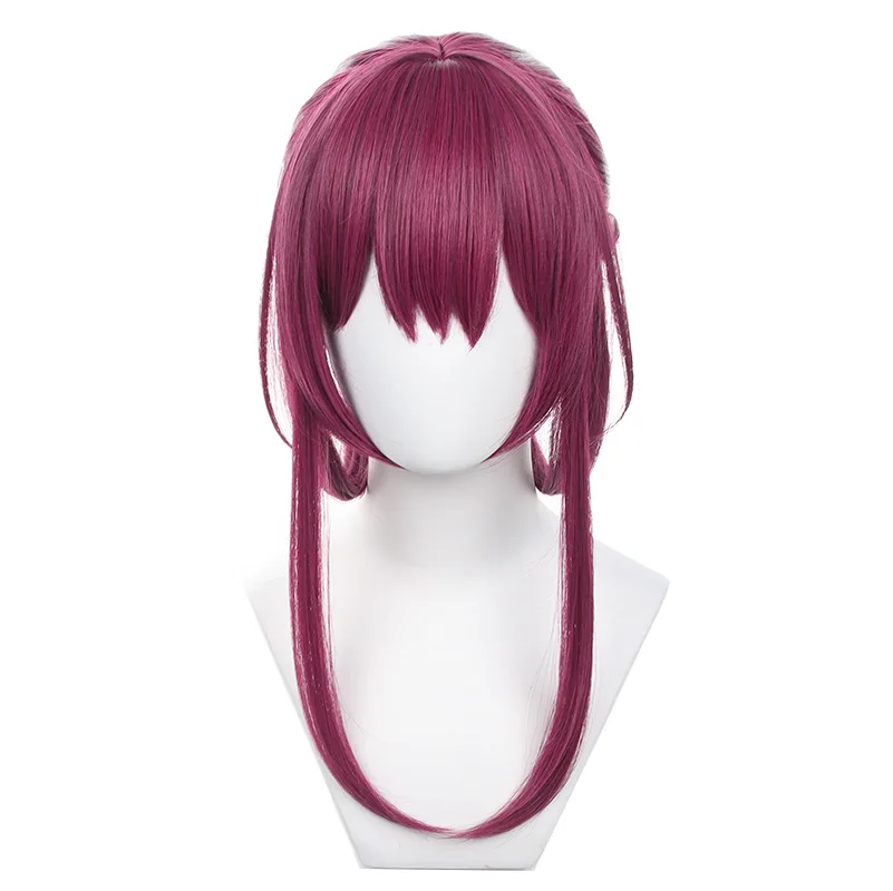 

Game Honkai Star Rail Kafka Cosplay Wig 45cm Rose Purple Heat Resistant Synthetic Anime Wigs Simulated Scalp Kafka Wigs