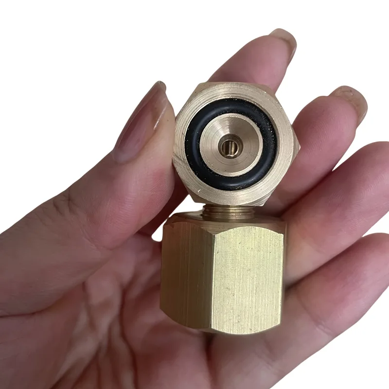 

Medical oxygen cylinder conversion diving gas cylinder connector, used to connect diving pressure reducing valve, inner wire a