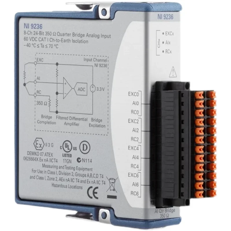 New US NI 9236 Module 779994-01 8-Channel 1/4 Bridge Strain Gage Module In Stock