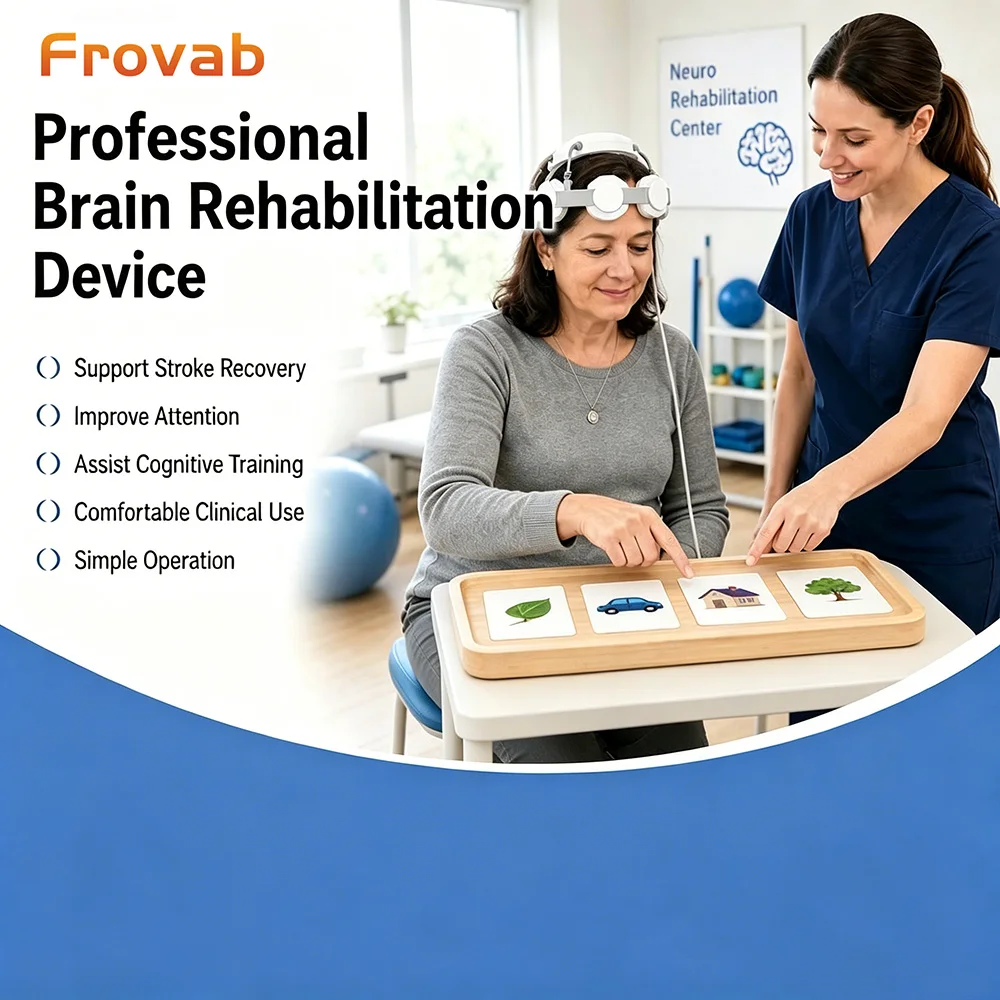 

Frovab Portable rTMS Brain Neuromodulation Device Non-Invasive Home Use for Parkinson's Stroke Depression & Mental Health