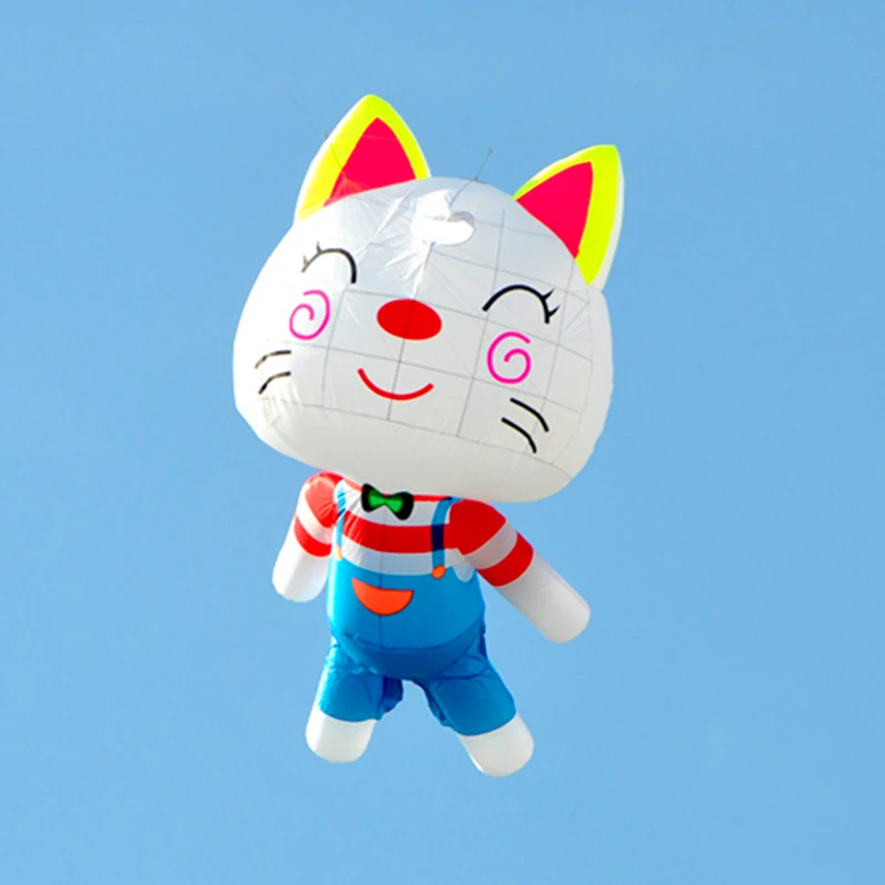 

free shipping cat kites flying large soft kite nylon kite pendant animal kite walk in sky weifang kite factory new outdoor toys