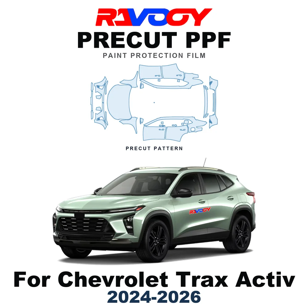 Precut PPF For Chevrolet Trax Activ 2024-2026 8.5mil TPU Paint Protection Film Hood Bonnet Bumper Headlight Self-Healing Fenders
